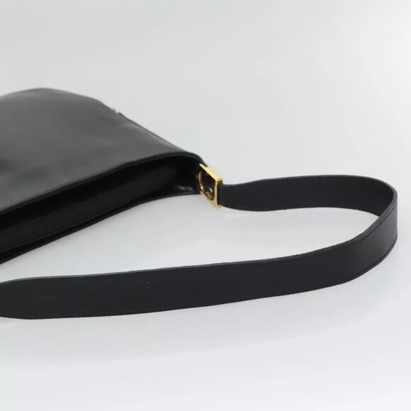 BALLY Shoulder Bag Leather Black Auth - Picture 8 of 16